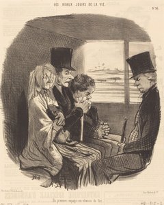 Un Premier voyage en chemin de fer - Honoré Daumier