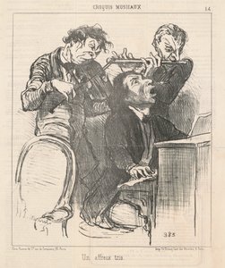Un affreux trio - Honoré Daumier