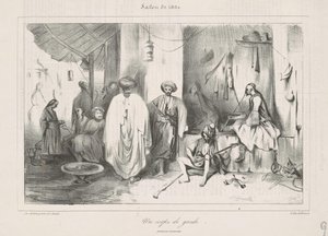 Un corps de garde peint par Decamps - Honoré Daumier