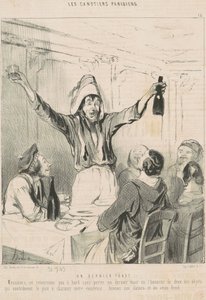 Un dernier toast - Honoré Daumier