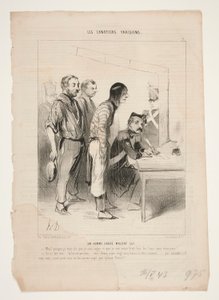 Un homme sauvé malgré lui - Honoré Daumier