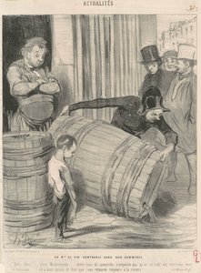 Un marchand de vin contrarié dans son commerce