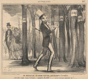 Un monsieur en bonne fortune aux Champs-Élysées