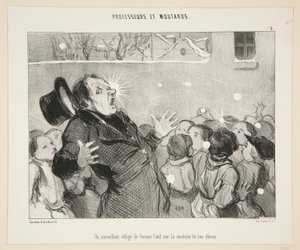 Un surveillant oblige - Honoré Daumier