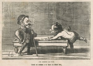 Une journée de pluie - Honoré Daumier