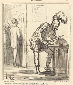 Utilisant les loisirs... - Honoré Daumier