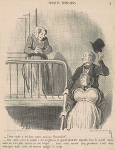 Votre visite a été bien courte... - Honoré Daumier