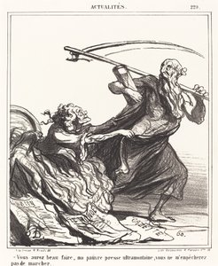 Vous aurez beau faire, ma pauvre presse... - Honoré Daumier