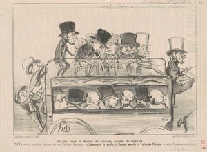 Vue... et élévation des... omnibus du boulevard...