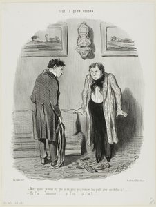 "- Mais je vous répète que je ne peux pas bouger mes pieds dans ces bottes ! - Ne t