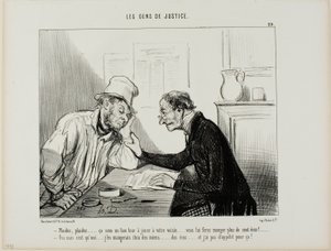 "- Sue him.....sue him..... Ce serait un bon tour à jouer à votre voisin... ça lui boufferait toutes ses économies, au moins 100 écus.... - Oui mais il faudrait aussi que je mange dans mes économies et je n