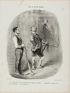 "- Il y a trois mois, le comte était assis modèle comme ça.... aujourd