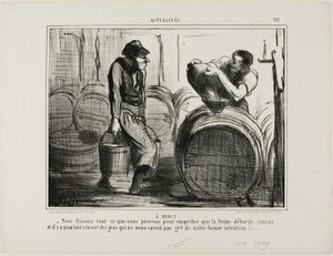 A Bercy. "Nous faisons tout pour éviter que la Seine ne déborde... et il y a encore des gens qui remettent en cause nos bonnes intentions", plaque 321 d