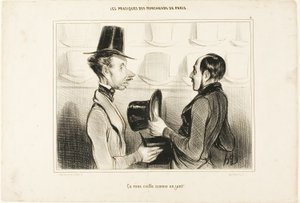 "Il vous va comme un gant", planche 34 de Types Parisiens - Honoré Victorin Daumier