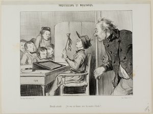 "Attendez, je vais vous montrer qui est le professeur ici...", planche 11 de Professeurs Et Moutards