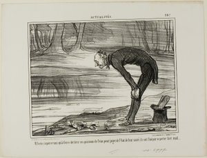 M. Coste constatant que les poissons qu