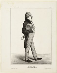 Mr. Sébast ...., plate 281 from Célébrités de la Caricature - Honoré Victorin Daumier