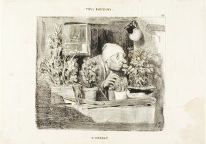 Odeur, planche 38 de Types Parisiens - Honoré Victorin Daumier