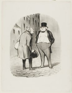 Le bourgeois et son tailleur, planche 5 de Les Bons Bourgeois - Honoré Victorin Daumier