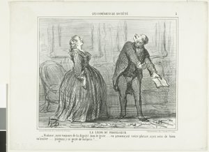 La leçon du professeur, planche 5 des Comédiens de Société