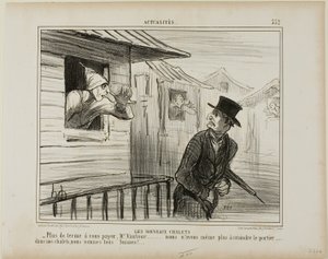 Les nouveaux blockhaus. "- Plus de loyer à payer, Monsieur Vautour... et nous n