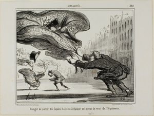 Le danger de porter des jupes à cerceaux lors d