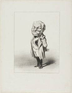Thiers. Le citoyen Thiers essaie le nouveau manteau de queue que Babin vient de lui envoyer, planche 4 de Les Représentans Représentés