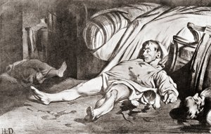 Le Massacre de la rue Transnonain, de la lithographie par Honoré Daumier, du Manuel du Collectionneur d