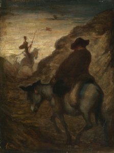Don Quichotte et Sancho Panza, vers 1864-65