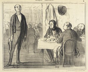 Est-ce le garçon?... - Honoré Daumier