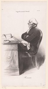 Caricature de Jean-Joseph Rousseau - Honoré Daumier
