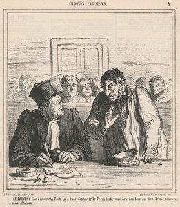 Le prévenu - Honoré Daumier