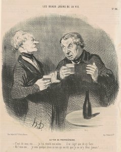 Le vin de propriétaire - Honoré Daumier