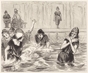 Les Barbotteuses - Honoré Daumier