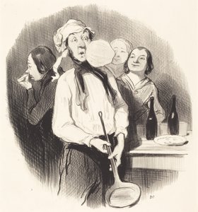 Les Crêpes - Honoré Daumier