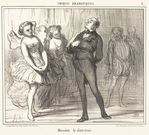 Mossieu le directeur - Honoré Daumier