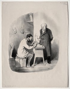 Les Artistes, planche 2 : Vous devez me modeler de cette manière un jour
