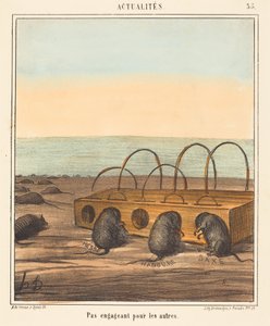Nicht einladend für die anderen - Honoré Daumier