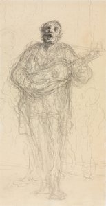 Guitariste chantant (recto)