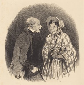 Une Nouvelle Connaissance - Honoré Daumier