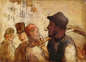 Ouvriers dans la rue - Honoré Daumier