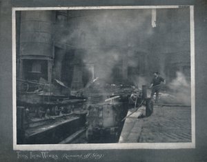 Usines de fer de Tees - Écoulement du laitier, 1919