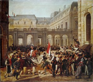 Révolution de 1830 : Départ du roi Louis-Philippe pour l