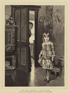 Ma première séance, un modèle timide - Horace Henry Cauty
