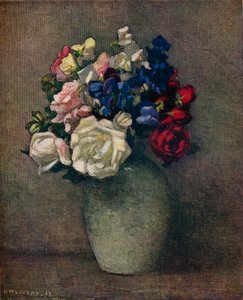 Pois de senteur et roses, XXe siècle - Horace Mann Livens