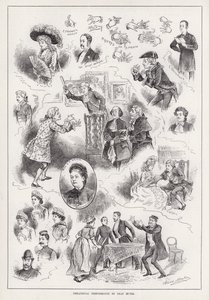 Représentation théâtrale par des sourds-muets (gravure)