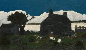 Cabane dans le coton, vers 1931-1937 - Horace Pippin