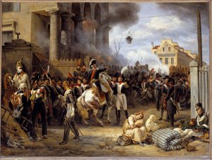 Campagne de France : La barrière de Clichy, défense de Paris le 30/03/1814 (détail) - Emile Jean Horace Vernet