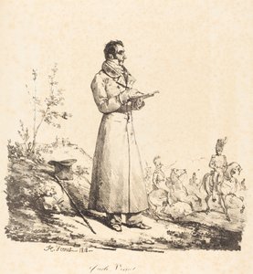 Carle Vernet, en pied