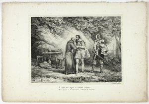 Il quitte avec regret ce vieillard vertueux... - Horace Vernet